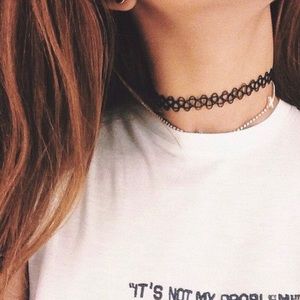 Tattoo Choker • Black 🌑 • 5 Included